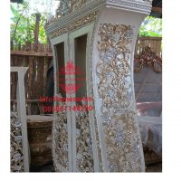Almari Kaca Hias Biola Karya Jepara