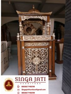 Mimbar Podium Masjid Jati Minimalis