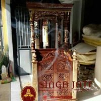 Mimbar Masjid Kubah Model Pintu Samping Murah Ukiran Kaligrafi
