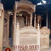 Mimbar Masjid Kubah Model Pintu Samping Murah Ukiran Kaligrafi