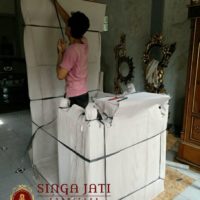 Mimbar Masjid Kubah Model Pintu Samping Murah Ukiran Kaligrafi