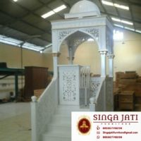 Model Mimbar Masjid Nabawi Atap Kubah Ukiran Jepara