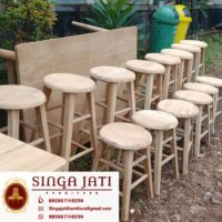 Harga Kursi Kafe Minimalis Kayu Jati