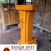 Mimbar Gereja Model Minimalis Harga Murah Kayu Jati Asli