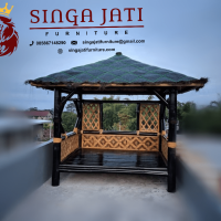 Model Gazebo Bambu Minimalis Untuk Taman