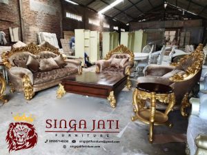 Kursi Tamu Sofa Jati Mewah Terbaru Model Istana Presiden