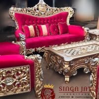 Set Sofa Mewah Kayu Jati Ukir Jepara Terbaru Modern