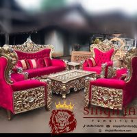 Set Sofa Mewah Kayu Jati Ukir Jepara Terbaru Modern