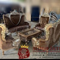 Set Sofa Mewah Kayu Jati Ukir Jepara Terbaru Modern