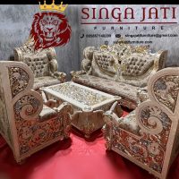 Set Sofa Mewah Kayu Jati Ukir Jepara Terbaru Modern