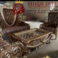 Set Sofa Mewah Kayu Jati Ukir Jepara Terbaru Modern
