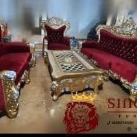 Sofa Ruang Tamu Sultan Ukir Jati Jepara Mewah