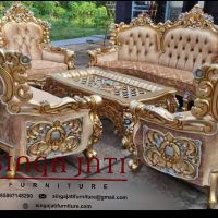 Sofa Mewah Ruang Tamu Jati Original Ukir Jepara