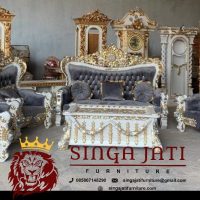 Sofa Mewah Ruang Tamu Jati Original Ukir Jepara
